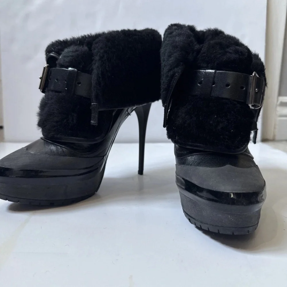 Burberry Prorsum Elegant Black High Heel Women's Shoe 38.5 - Picture 4 of 7